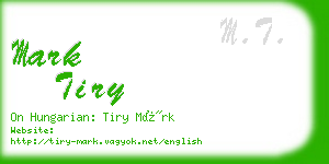 mark tiry business card